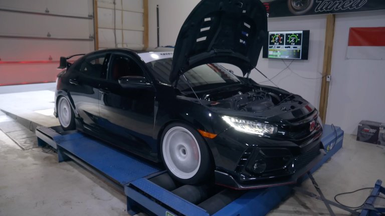 This 800-HP Honda Civic Type R Has All-Wheel Drive Using CR-V Parts