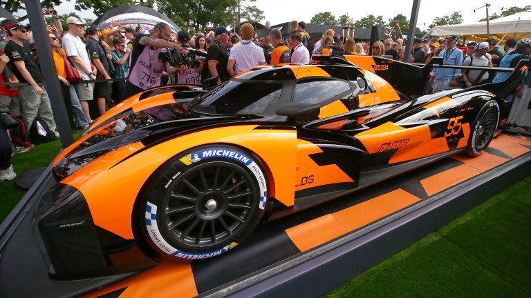 LE MANS, FRANCE - JUNE 14: The McLaren United Hypercar to debut in 2027 is unveiled ahead of the 24 Hours of Le Mans at the Circuit de la Sarthe on June 14, 2025 in Le Mans, France. (Photo by Ker Robertson/Getty Images)